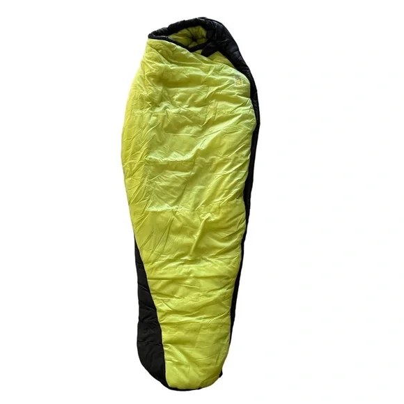 Mountain Hardware Lime Green Gray 32" x 70" Sleeping Bag Ultra Lamina 32° 24 oz - Picture 1 of 5